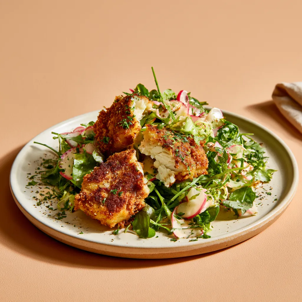 [4362] Accra de morue en salade
