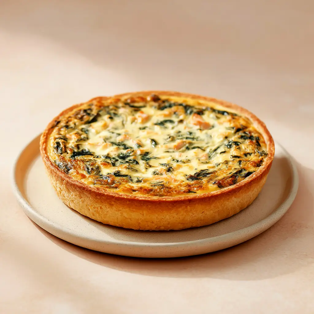 [7951] Quiche au saumon et épinard