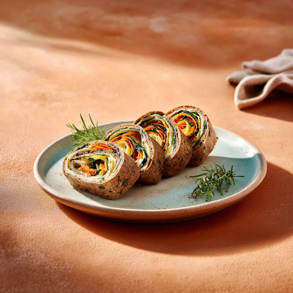 [7811] Roulé de galette aux légumes et vinaigre de cidre